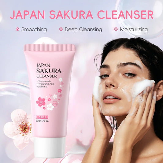 Nettoyant Visage Sakura Éclaircissant - LuxeGlow