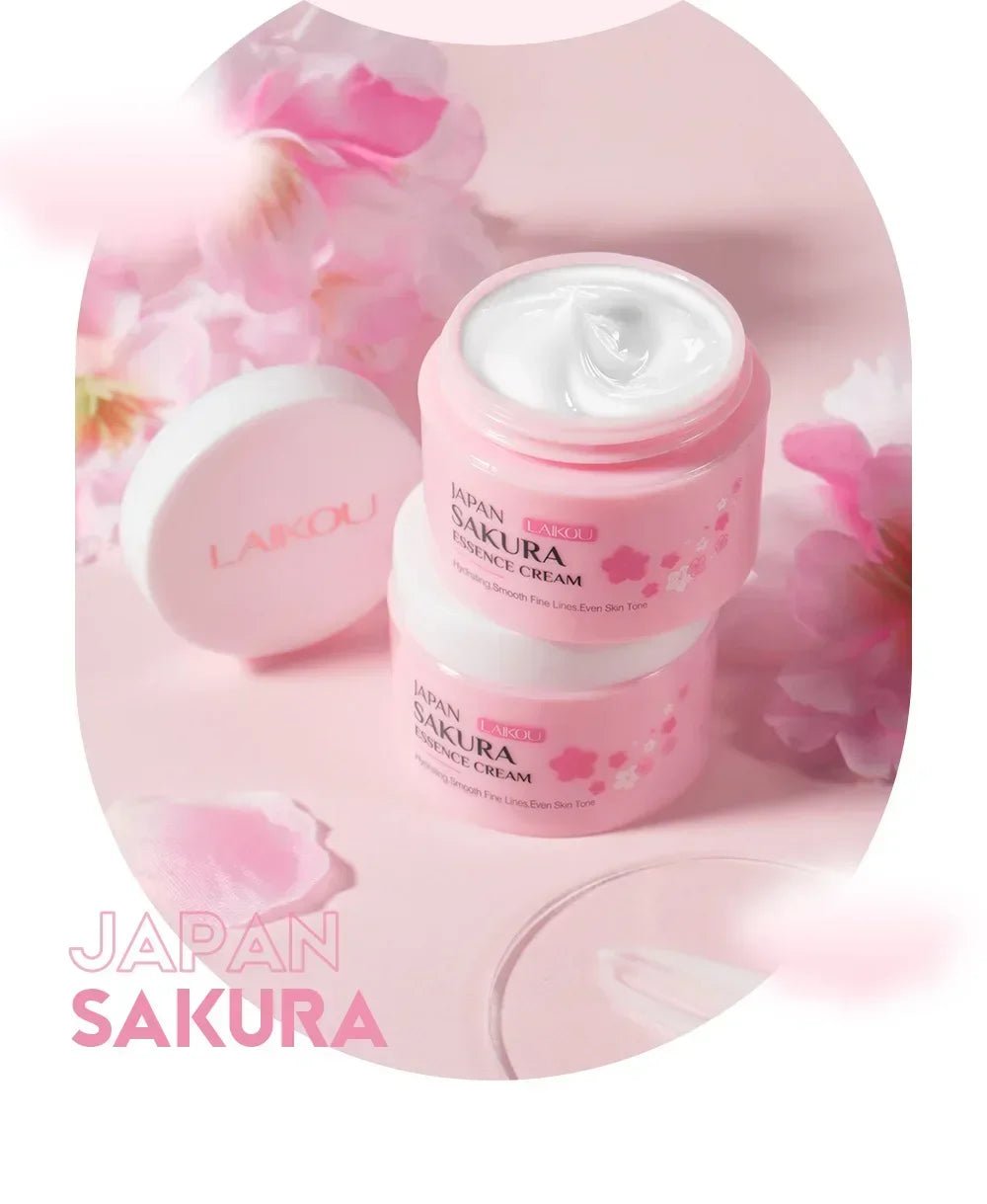 Crème Sakura – Essence Hydratante & Éclat - LuxeGlow