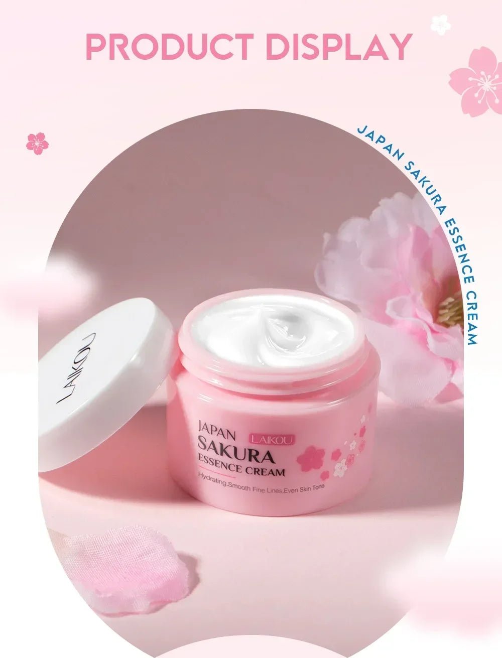 Crème Sakura – Essence Hydratante & Éclat - LuxeGlow