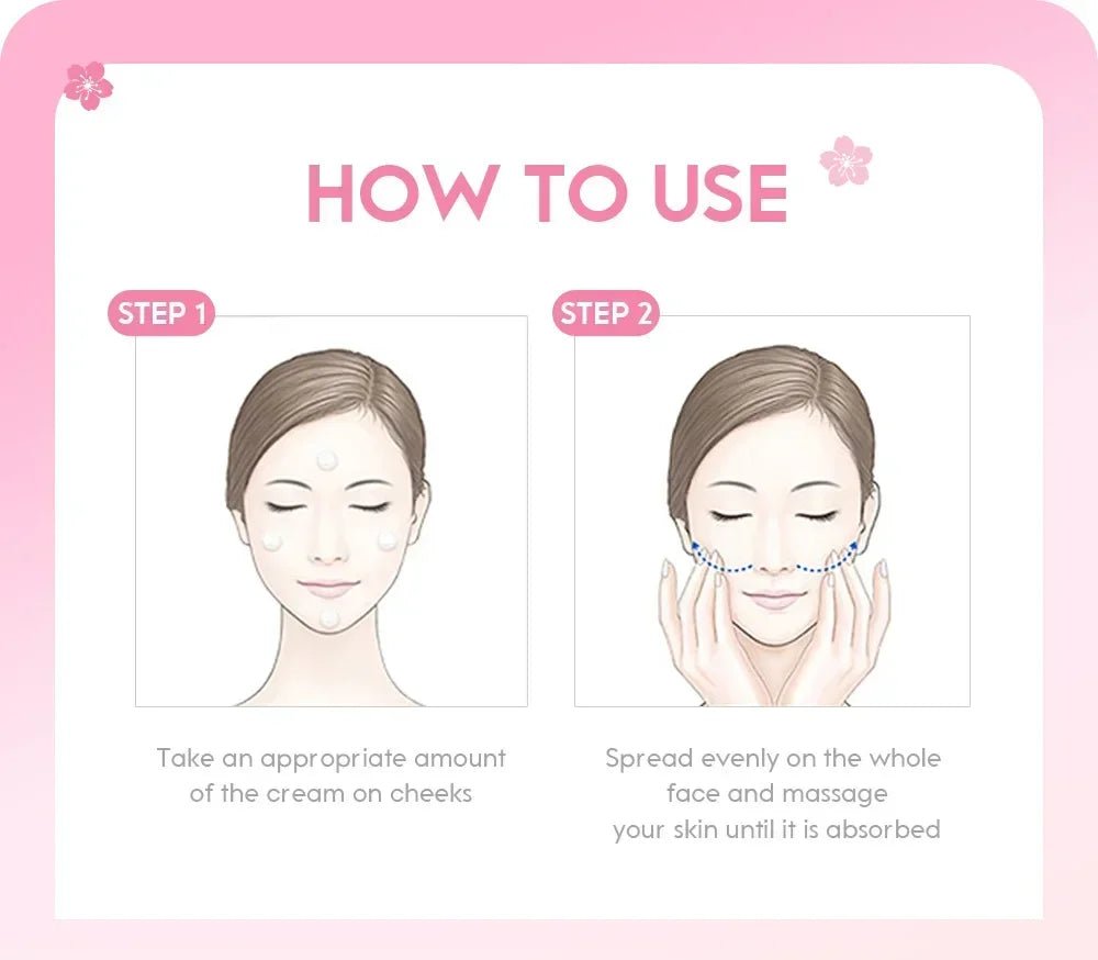 Crème Sakura – Essence Hydratante & Éclat - LuxeGlow