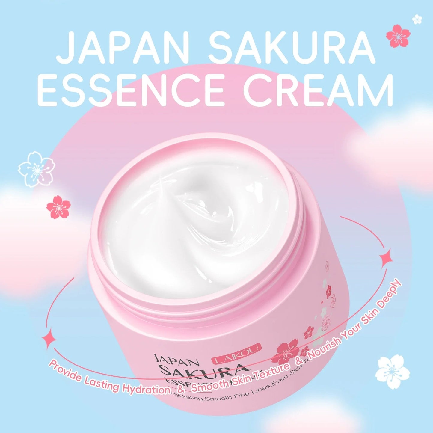 Crème Sakura – Essence Hydratante & Éclat - LuxeGlow