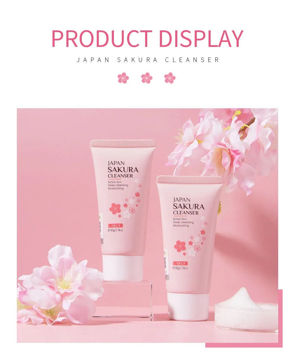 Nettoyant Visage Sakura Éclaircissant - LuxeGlow