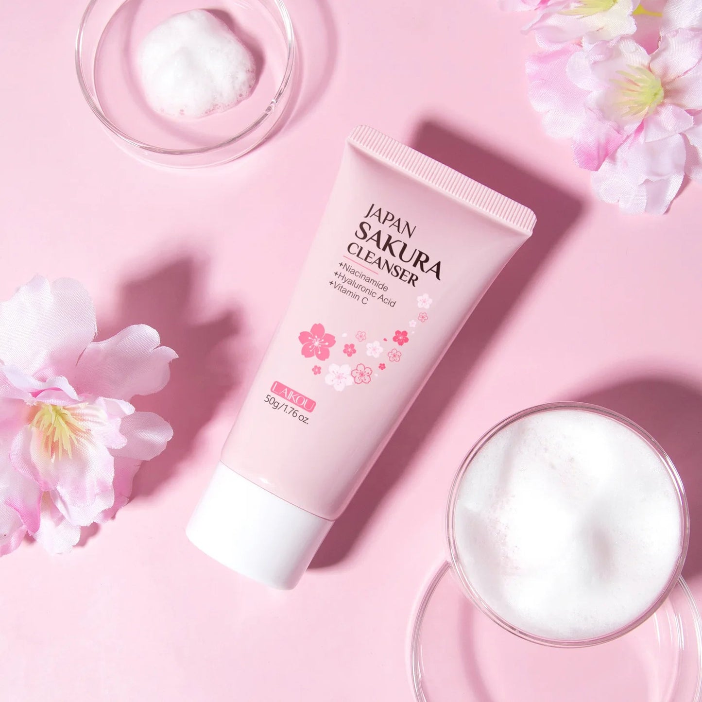 Nettoyant Visage Sakura Éclaircissant - LuxeGlow