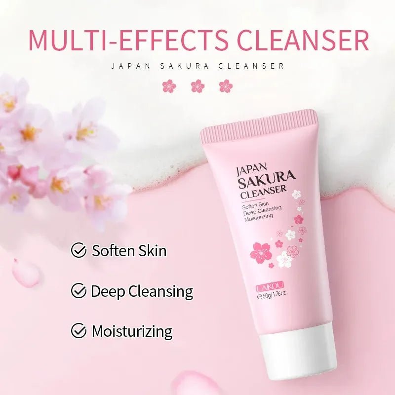 Nettoyant Visage Sakura Éclaircissant - LuxeGlow