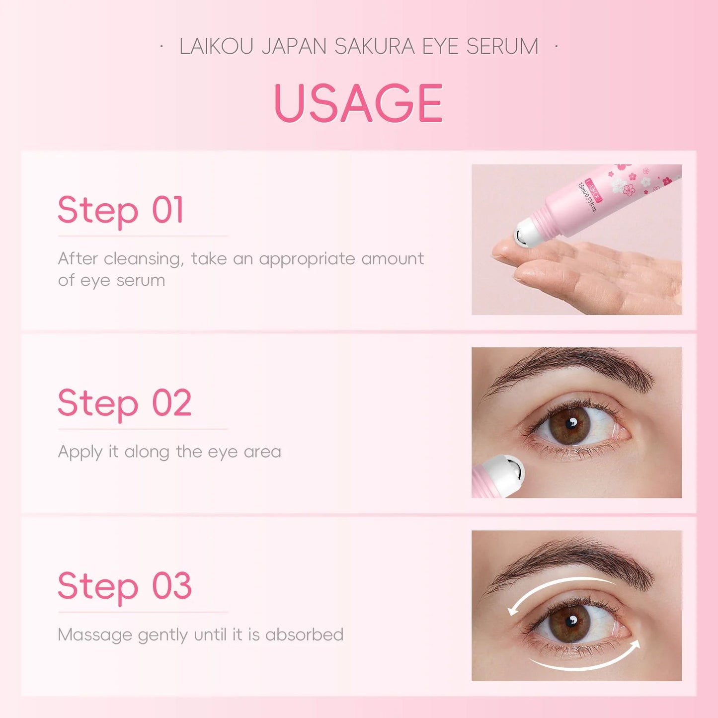 Sakura Serum Roller - LuxeGlow