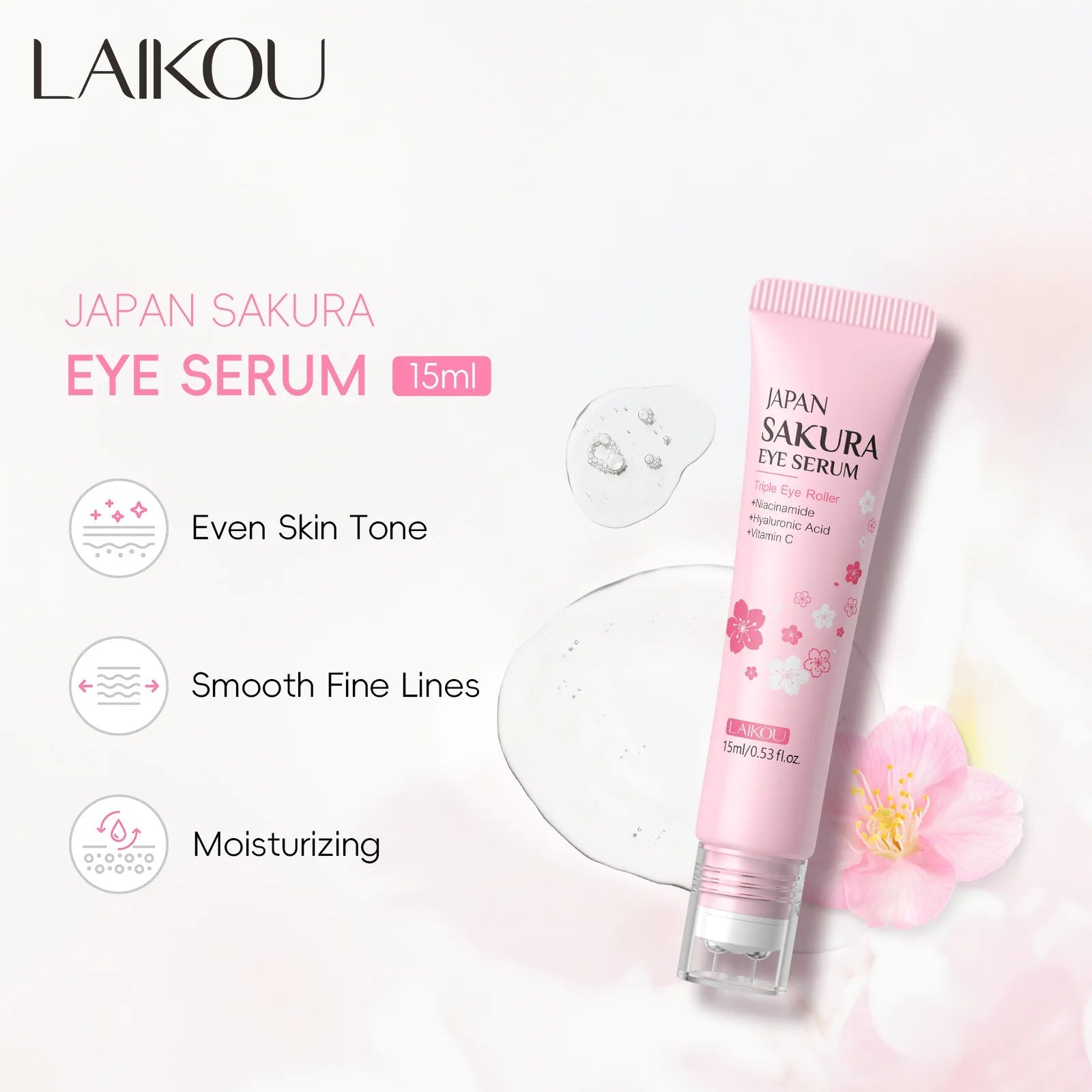 Sakura Serum Roller - LuxeGlow